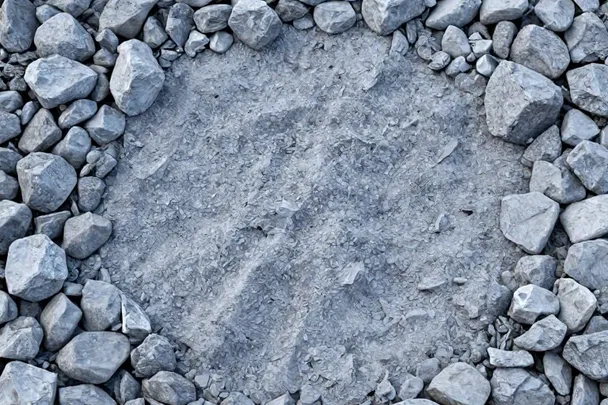 Ceniza fría descansa dentro de un círculo intacto de piedras