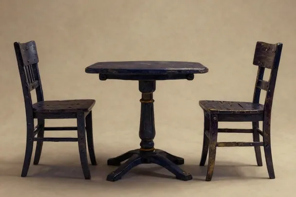 Dos sillas vacías quedan separadas a ambos lados de una mesa